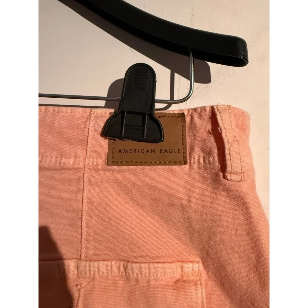 American Eagle Highest Rise 90s Boyfriend Shorts‎ Women 12  Blush Pink NWT